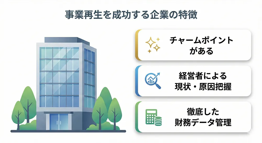 事業再生を成功する企業の特徴