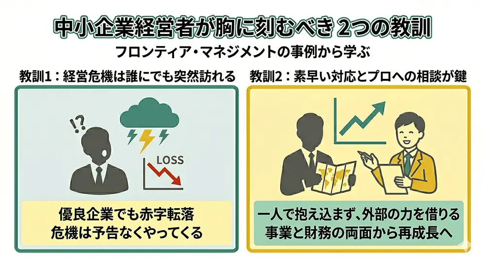 中小企業経営者が胸に刻むべき2つの教訓