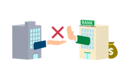 銀行にリスケを拒否される可能性のイメージ
